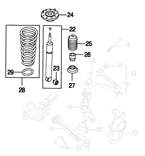 jaguar xk8 xkr springs and shock absorbers dampers jaguar xk8 and
