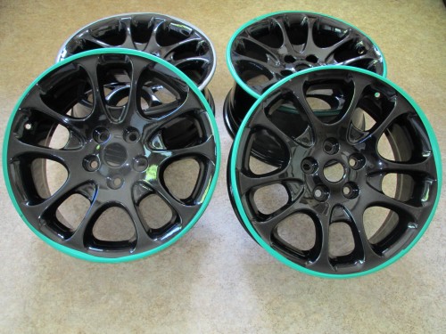 Jaguar XKR XK8 Double 5 Alloys Set Fully Refurbished and Power Coated