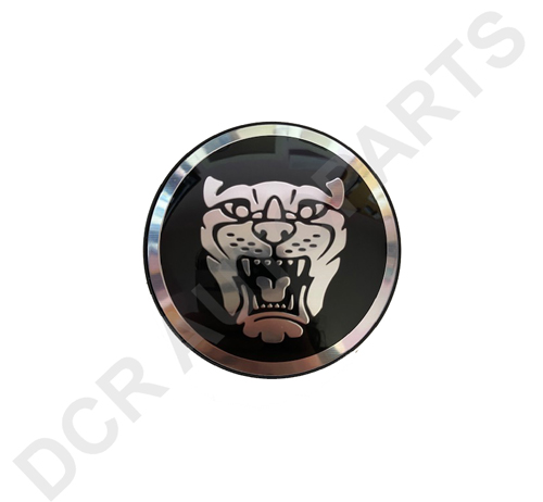 Jaguar XK8 XKR Original Style Black Alloy Wheel Badges- Set of 4