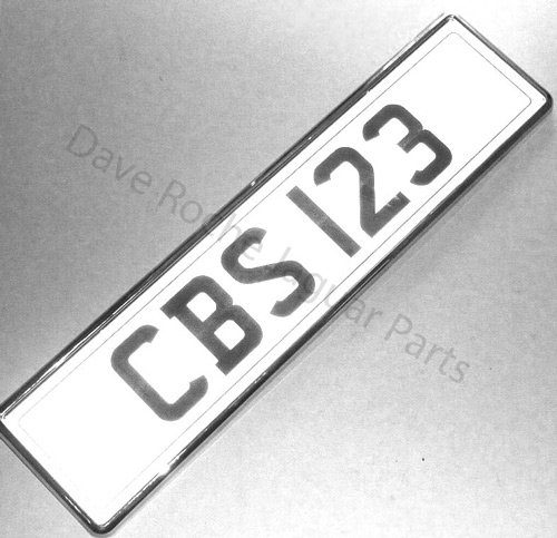 Chrome Plastic Number Plate Holder