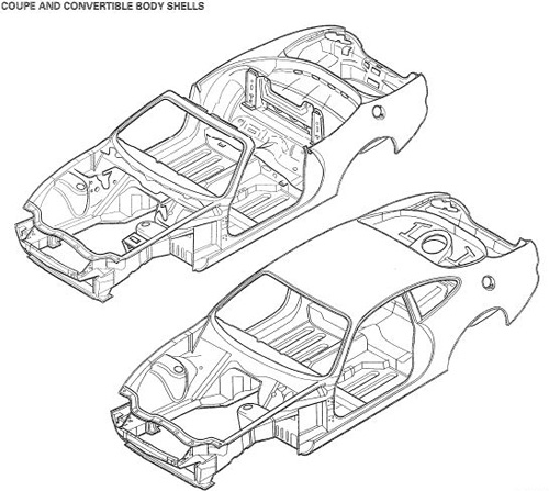 Jaguar XK8 XKR (X100) Body Structure Technical Info